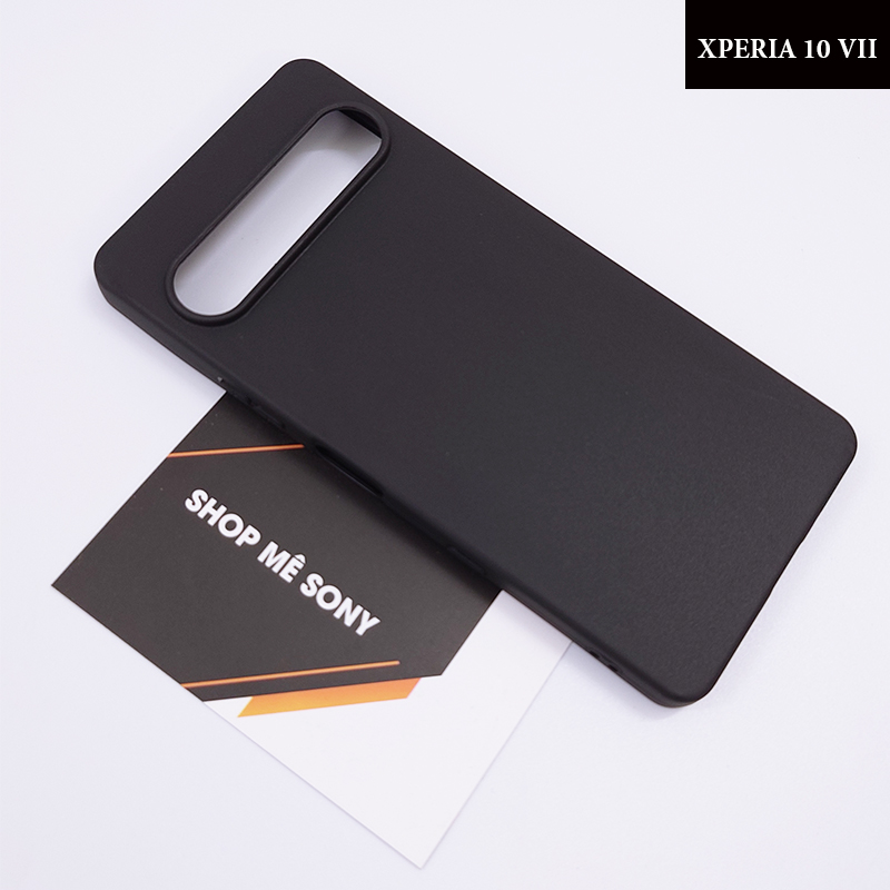 Ốp lưng dẻo nhám đen Sony Xperia 10 VII (Mark 7)